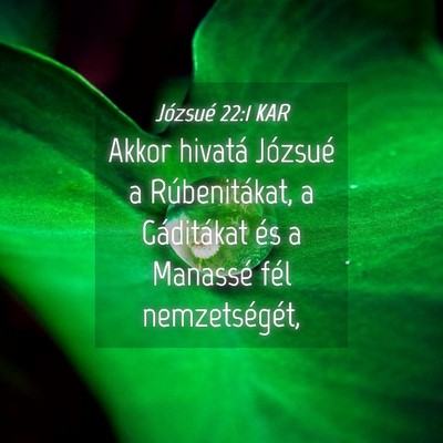 Picture 04 - Józsué 22:1 KAR - Akkor hivatá Józsué a Rúbenitákat, a - Bible Verse Picture