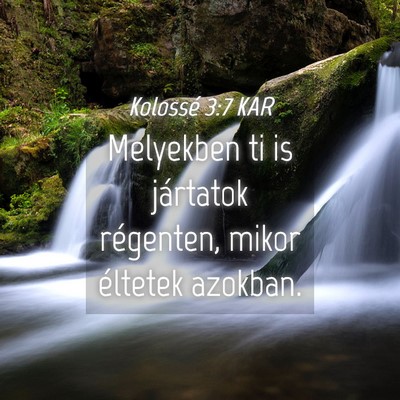 Picture 04 - Kolossé 3:7 KAR - Melyekben ti is jártatok régenten, mikor - Bible Verse Picture