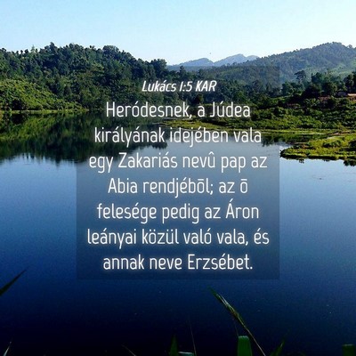Picture 04 - Lukács 1:5 KAR - Heródesnek, a Júdea királyának idejében vala - Bible Verse Picture