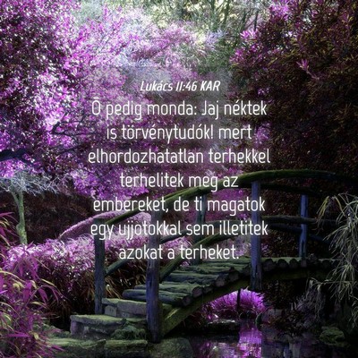 Picture 04 - Lukács 11:46 KAR - Õ pedig monda: Jaj néktek is törvénytudók! - Bible Verse Picture