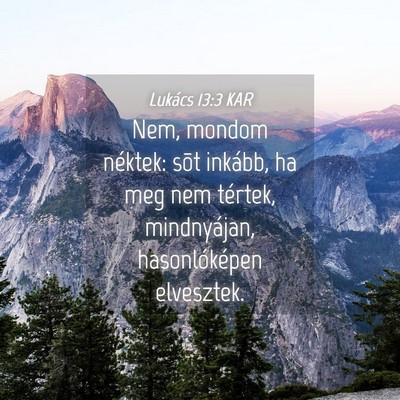 Picture 04 - Lukács 13:3 KAR - Nem, mondom néktek: sõt inkább, ha meg nem - Bible Verse Picture