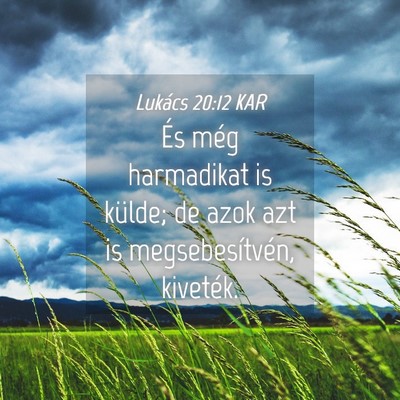 Picture 04 - Lukács 20:12 KAR - És még harmadikat is külde; de azok azt is - Bible Verse Picture