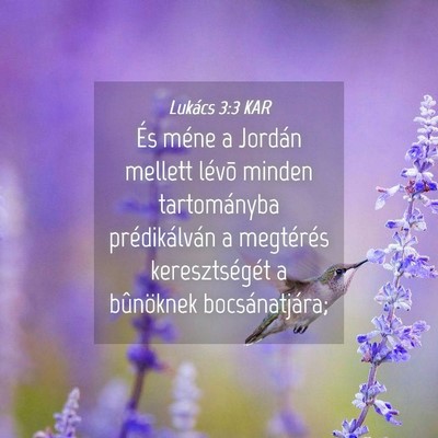 Picture 04 - Lukács 3:3 KAR - És méne a Jordán mellett lévõ minden - Bible Verse Picture