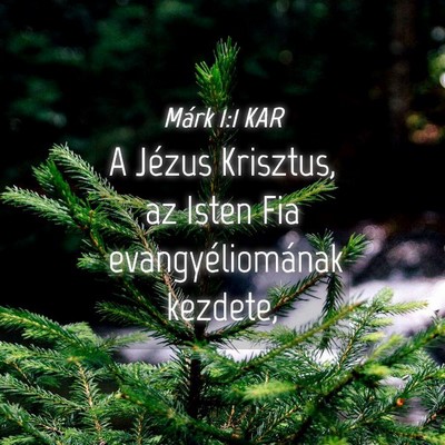 Picture 04 - Márk 1:1 KAR - A Jézus Krisztus, az Isten Fia evangyéliomának - Bible Verse Picture