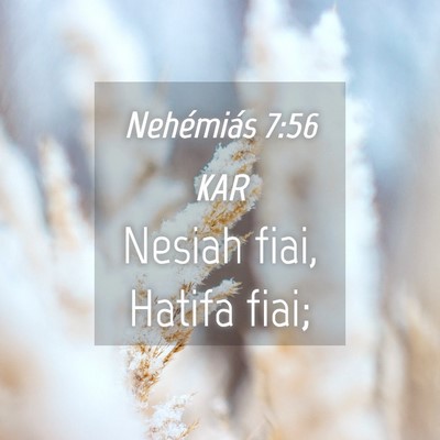 Picture 04 - Nehémiás 7:56 KAR - Nesiah fiai, Hatifa - Bible Verse Picture