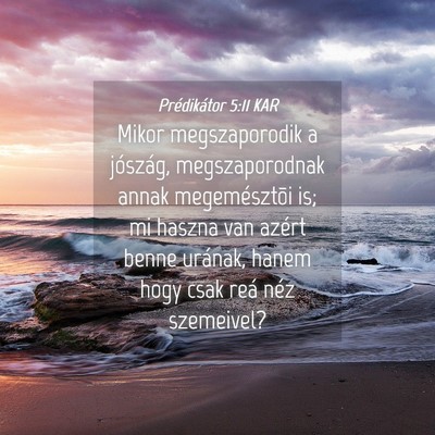 Picture 04 - Prédikátor 5:11 KAR - Mikor megszaporodik a jószág, megszaporodnak - Bible Verse Picture