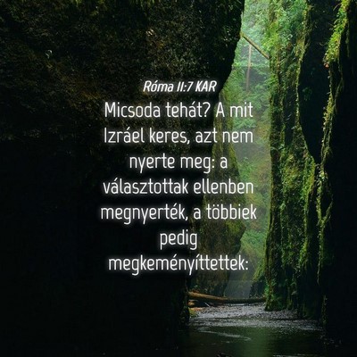 Picture 04 - Róma 11:7 KAR - Micsoda tehát? A mit Izráel keres, azt nem - Bible Verse Picture
