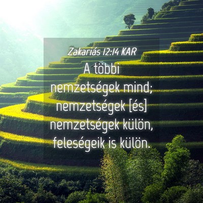 Picture 04 - Zakariás 12:14 KAR - A többi nemzetségek mind; nemzetségek [és] - Bible Verse Picture