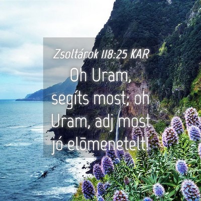 Picture 04 - Zsoltárok 118:25 KAR - Oh Uram, segíts most; oh Uram, adj most jó - Bible Verse Picture