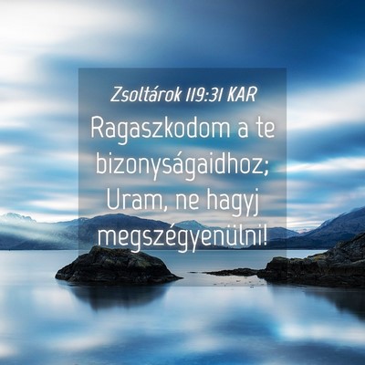 Picture 04 - Zsoltárok 119:31 KAR - Ragaszkodom a te bizonyságaidhoz; Uram, ne hagyj - Bible Verse Picture