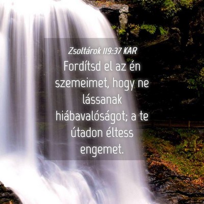 Picture 04 - Zsoltárok 119:37 KAR - Fordítsd el az én szemeimet, hogy ne lássanak - Bible Verse Picture