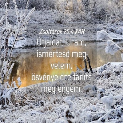 Picture 04 - Zsoltárok 25:4 KAR - Útjaidat, Uram, ismertesd meg velem, - Bible Verse Picture