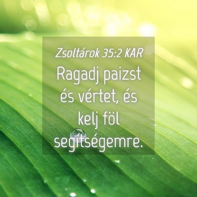 Picture 04 - Zsoltárok 35:2 KAR - Ragadj paizst és vértet, és kelj föl - Bible Verse Picture