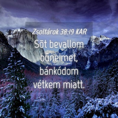 Picture 04 - Zsoltárok 38:19 KAR - Sõt bevallom bûneimet, bánkódom vétkem - Bible Verse Picture