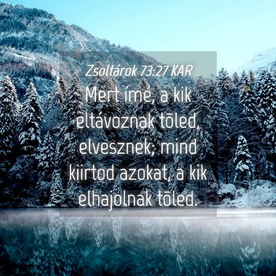Picture 04 - Zsoltárok 73:27 KAR - Mert ímé, a kik eltávoznak tõled, elvesznek; - Bible Verse Picture