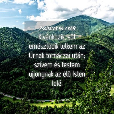 Picture 04 - Zsoltárok 84:3 KAR - Kivánkozik, sõt emésztõdik lelkem az Úrnak - Bible Verse Picture