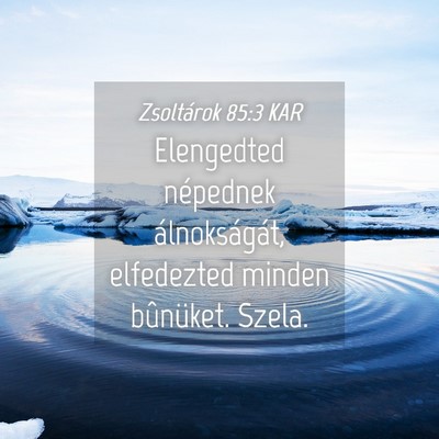 Picture 04 - Zsoltárok 85:3 KAR - Elengedted népednek álnokságát, elfedezted - Bible Verse Picture