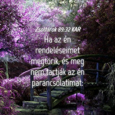 Picture 04 - Zsoltárok 89:32 KAR - Ha az én rendeléseimet megtörik, és meg nem - Bible Verse Picture