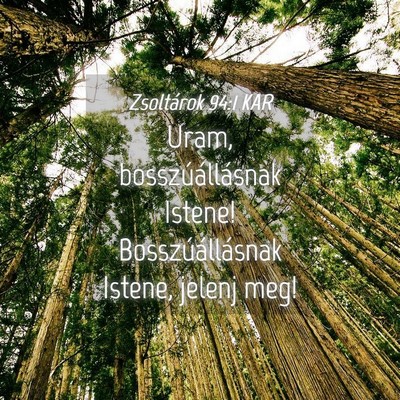 Picture 04 - Zsoltárok 94:1 KAR - Uram, bosszúállásnak Istene! Bosszúállásnak - Bible Verse Picture