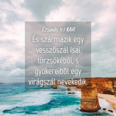 Picture 04 - Ézsaiás 11:1 KAR - És származik egy vesszõszál Isai - Bible Verse Picture
