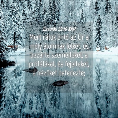 Picture 04 - Ézsaiás 29:10 KAR - Mert rátok önté az Úr a mély álomnak - Bible Verse Picture
