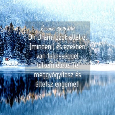 Picture 04 - Ézsaiás 38:16 KAR - Oh Uram! ezek által él [minden!] és ezekben - Bible Verse Picture