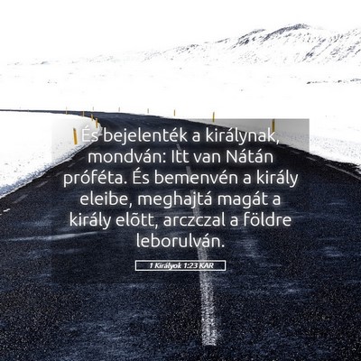 Picture 05 - 1 Királyok 1:23 KAR - És bejelenték a királynak, mondván: Itt van - Bible Verse Picture