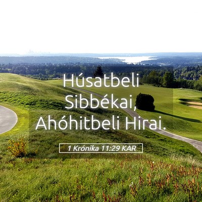 Picture 05 - 1 Krónika 11:29 KAR - Húsatbeli Sibbékai, Ahóhitbeli - Bible Verse Picture