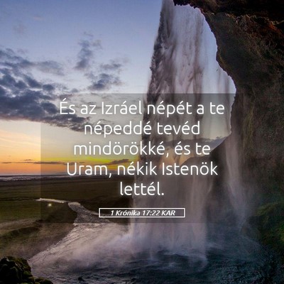 Picture 05 - 1 Krónika 17:22 KAR - És az Izráel népét a te népeddé tevéd - Bible Verse Picture