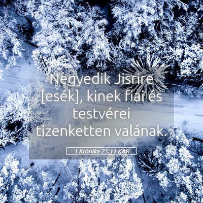 Picture 05 - 1 Krónika 25:11 KAR - Negyedik Jisrire [esék], kinek fiai és - Bible Verse Picture