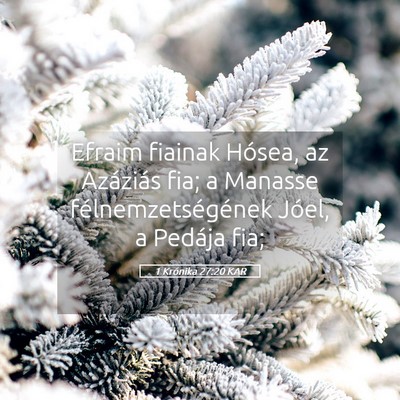 Picture 05 - 1 Krónika 27:20 KAR - Efraim fiainak Hósea, az Azáziás fia; a - Bible Verse Picture