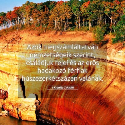 Picture 05 - 1 Krónika 7:9 KAR - Azok megszámláltatván nemzetségeik szerint, - Bible Verse Picture