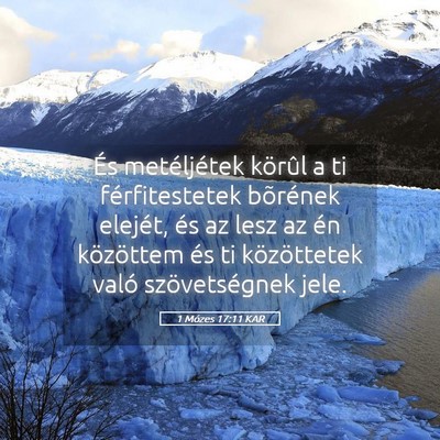 Picture 05 - 1 Mózes 17:11 KAR - És metéljétek körûl a ti férfitestetek - Bible Verse Picture
