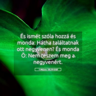 Picture 05 - 1 Mózes 18:29 KAR - És ismét szóla hozzá és monda: Hátha - Bible Verse Picture