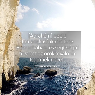 Picture 05 - 1 Mózes 21:33 KAR - [Ábrahám] pedig tamariskusfákat ültete - Bible Verse Picture