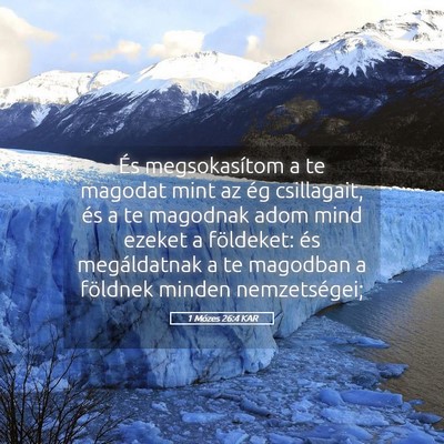 Picture 05 - 1 Mózes 26:4 KAR - És megsokasítom a te magodat mint az ég - Bible Verse Picture