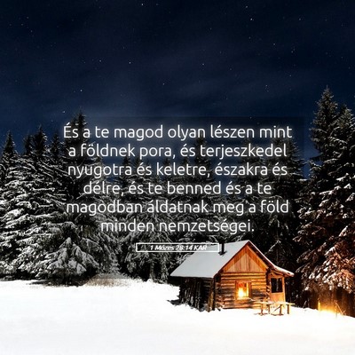 Picture 05 - 1 Mózes 28:14 KAR - És a te magod olyan lészen mint a földnek - Bible Verse Picture