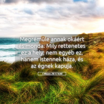 Picture 05 - 1 Mózes 28:17 KAR - Megrémüle annak okáért és monda: Mily - Bible Verse Picture