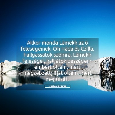 Picture 05 - 1 Mózes 4:23 KAR - Akkor monda Lámekh az õ feleségeinek: Oh Háda - Bible Verse Picture