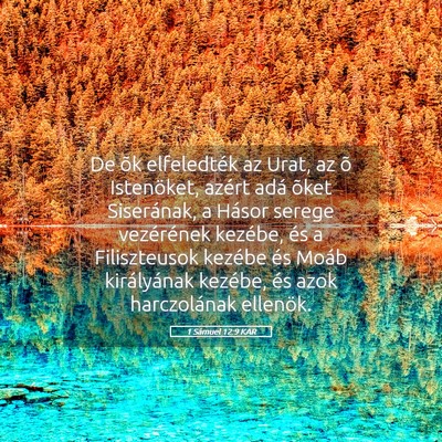Picture 05 - 1 Sámuel 12:9 KAR - De õk elfeledték az Urat, az õ Istenöket, - Bible Verse Picture