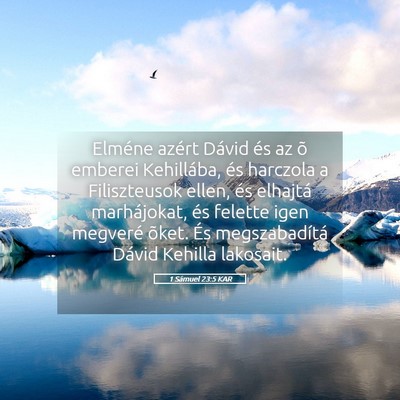 Picture 05 - 1 Sámuel 23:5 KAR - Elméne azért Dávid és az õ emberei - Bible Verse Picture