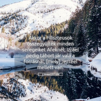 Picture 05 - 1 Sámuel 29:1 KAR - Akkor a Filiszteusok összegyûjték minden - Bible Verse Picture