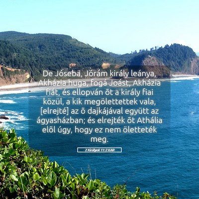 Picture 05 - 2 Királyok 11:2 KAR - De Jóseba, Jórám király leánya, Akházia - Bible Verse Picture