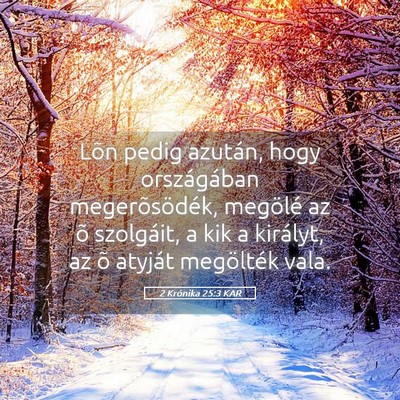 Picture 05 - 2 Krónika 25:3 KAR - Lõn pedig azután, hogy országában - Bible Verse Picture