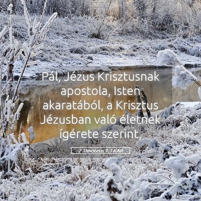 Picture 05 - 2 Timóteus 1:1 KAR - Pál, Jézus Krisztusnak apostola, Isten - Bible Verse Picture