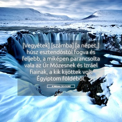 Picture 05 - 4 Mózes 26:4 KAR - [Vegyétek] [számba] [a népet,] húsz - Bible Verse Picture