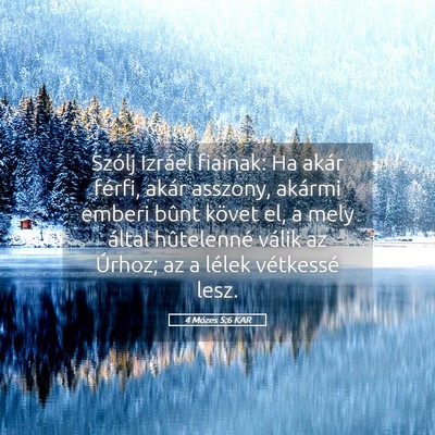 Picture 05 - 4 Mózes 5:6 KAR - Szólj Izráel fiainak: Ha akár férfi, akár - Bible Verse Picture