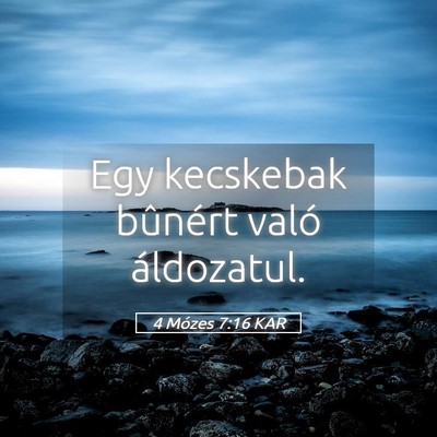 Picture 05 - 4 Mózes 7:16 KAR - Egy kecskebak bûnért való - Bible Verse Picture