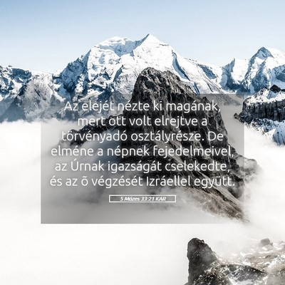 Picture 05 - 5 Mózes 33:21 KAR - Az elejét nézte ki magának, mert ott volt - Bible Verse Picture