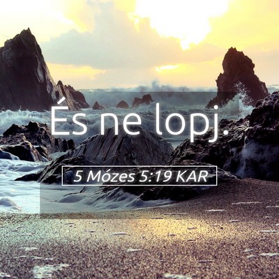 Picture 05 - 5 Mózes 5:19 KAR - És ne - Bible Verse Picture